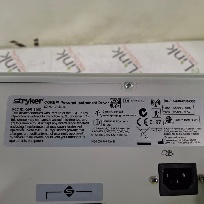 Stryker 5400-050 Core Powered Instrument Driver