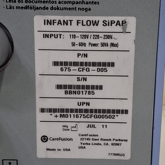 CareFusion CareFusion Infant Flow SIPAP Ventilation System Respiratory reLink Medical