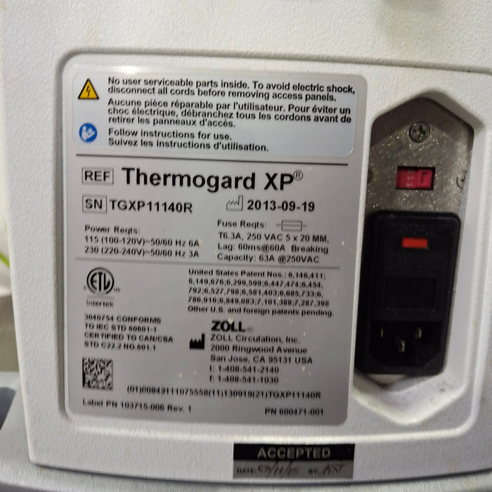 Zoll Thermogard XP Temperature Management System