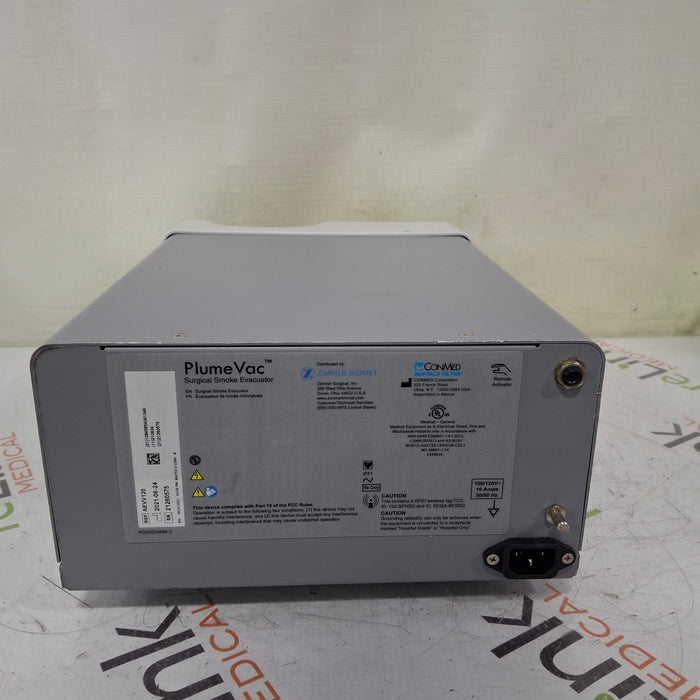 Zimmer Zimmer PlumeVac AEVV120 Surgical Smoke Evacuator Surgical Equipment reLink Medical