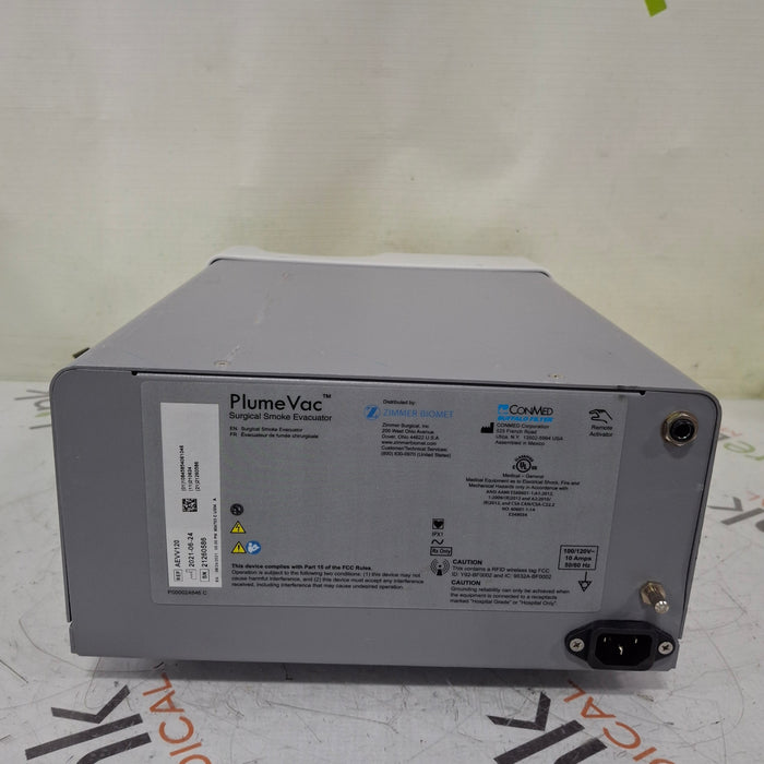 Zimmer Zimmer PlumeVac AEVV120 Surgical Smoke Evacuator Surgical Equipment reLink Medical