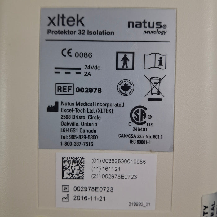 Natus Natus 002978 Xltek Protektor 32 Isolation EEG EMG Sleep Systems reLink Medical
