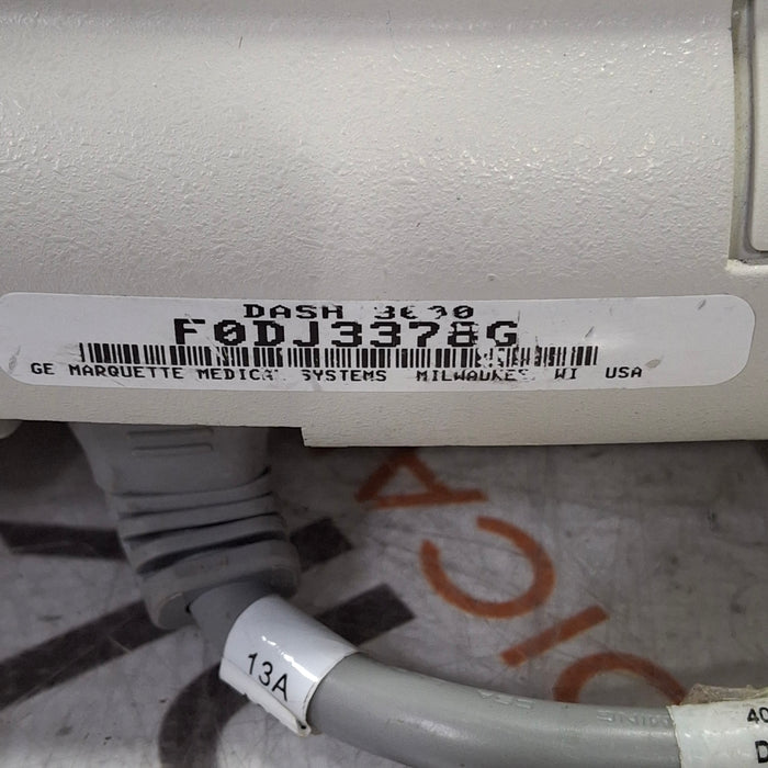 GE Healthcare Dash 3000 - Masimo SpO2 Patient Monitor