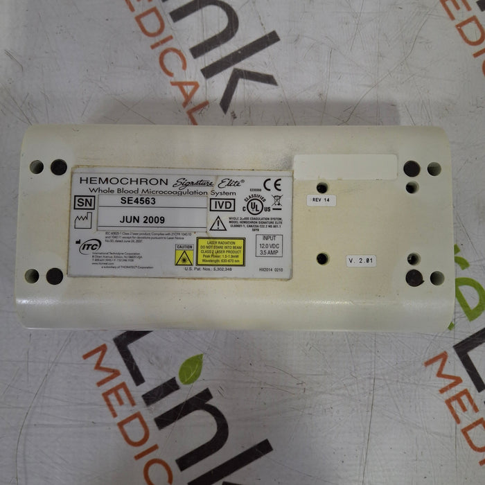 ITC Medical Hemochron Signature Elite rapid whole blood testing