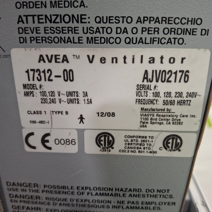 CareFusion Avea Ventilator