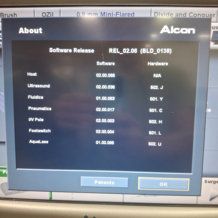 Alcon Laboratories Inc Alcon Laboratories Inc Infiniti w/ Ozil Phacoemulsifier Ophthalmology reLink Medical