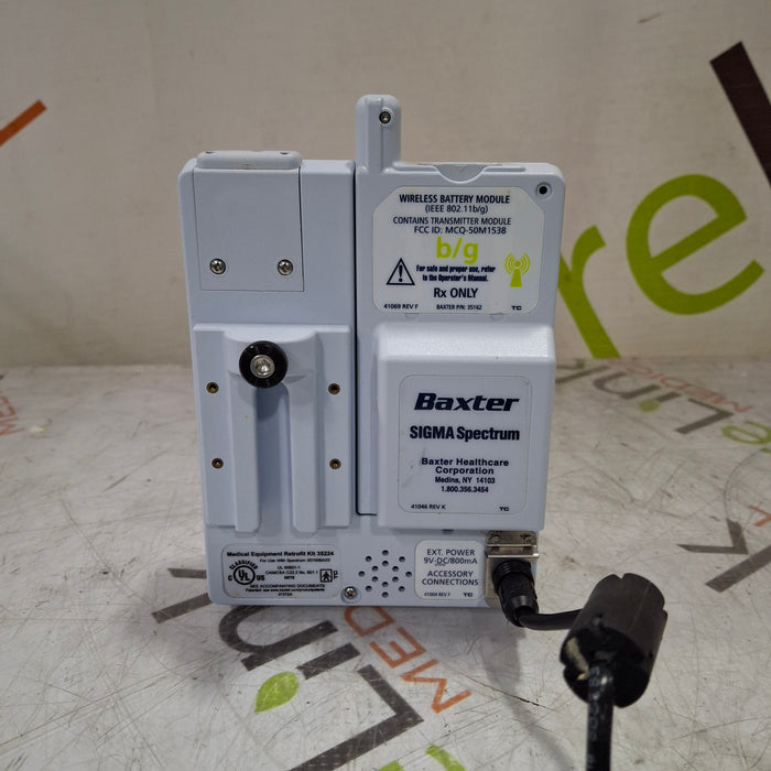 Baxter Sigma Spectrum 8.00.00 w/ B/G Battery Infusion Pump