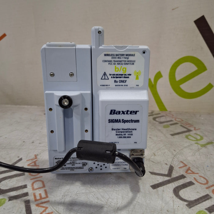 Baxter Sigma Spectrum 8.00.00 w/ B/G Battery Infusion Pump