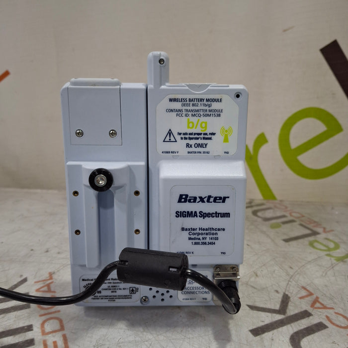 Baxter Sigma Spectrum 8.00.00 w/ B/G Battery Infusion Pump