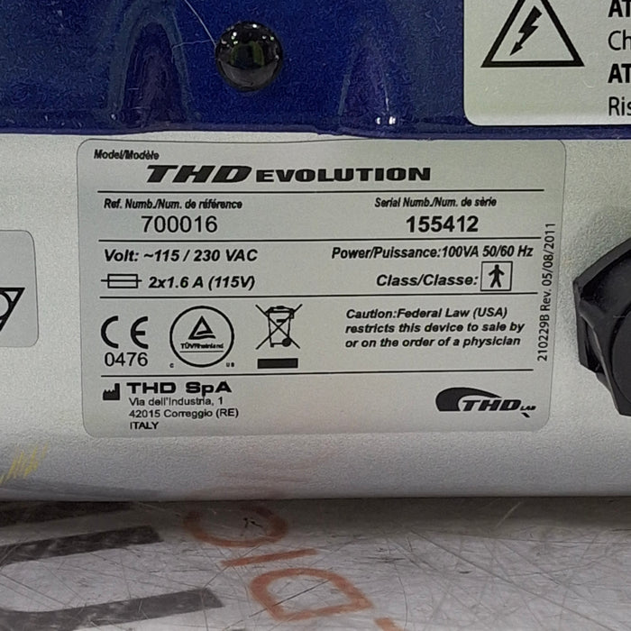 THD America, Inc 700016 Evolution Hemorrhoids Surgery Treatment Console