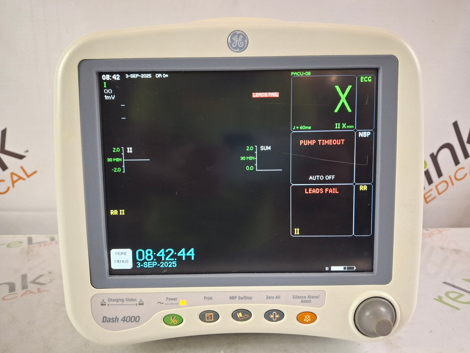 GE Healthcare Dash 4000 - GE/Nellcor SpO2 Patient Monitor