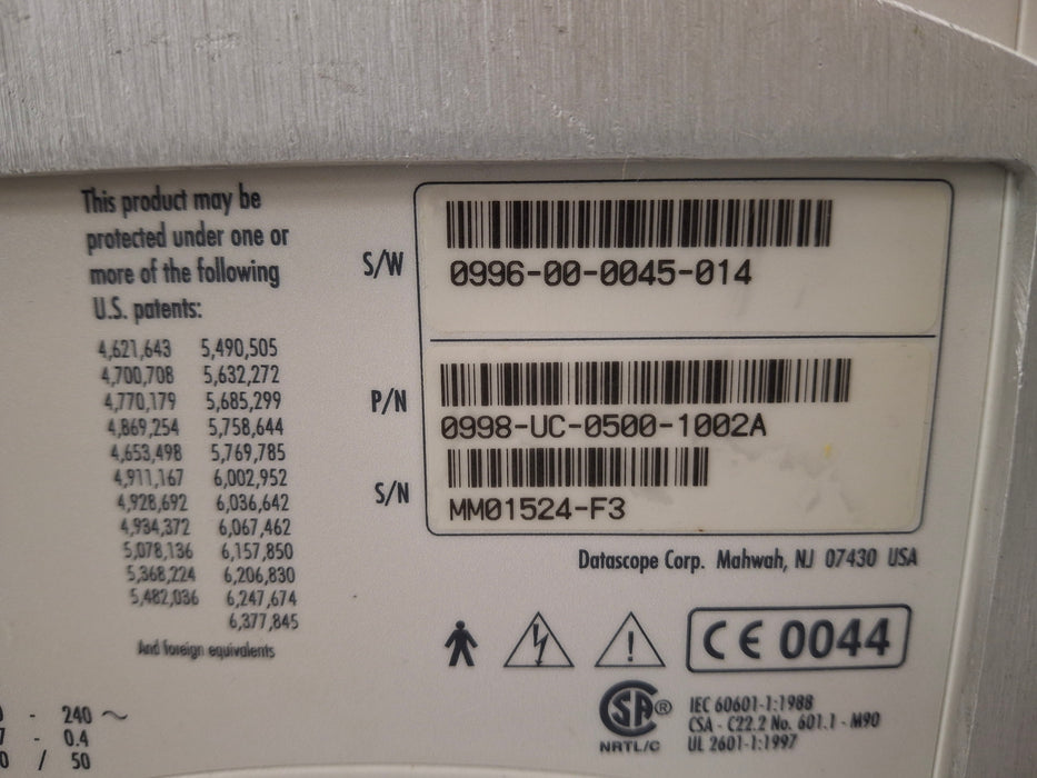 Datascope Spectrum w/CO2 Patient Monitor