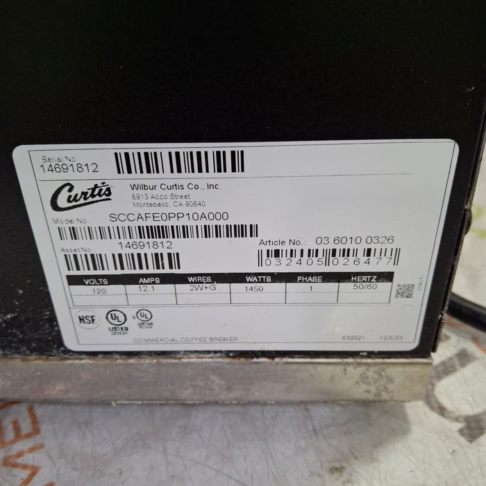 Curtis SCCAFE0PP10A000 Coffee Brewer