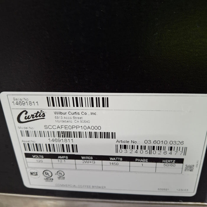 Curtis SCCAFE0PP10A000 Coffee Brewer