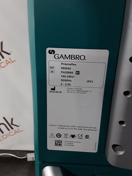 Gambro Gambro Prismaflex Dialysis Machine Dialysis reLink Medical