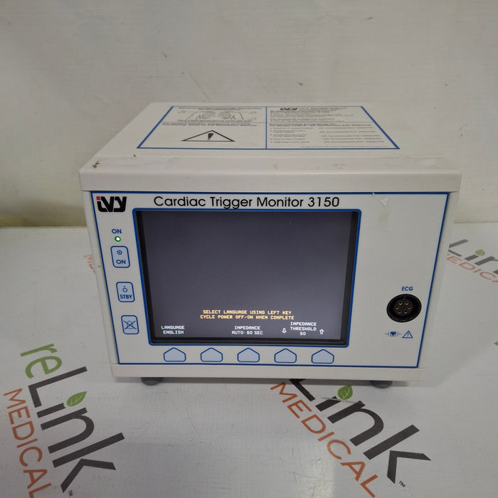 Ivy Biomedical Cardiac Trigger Monitor 3150 Patient Monitor