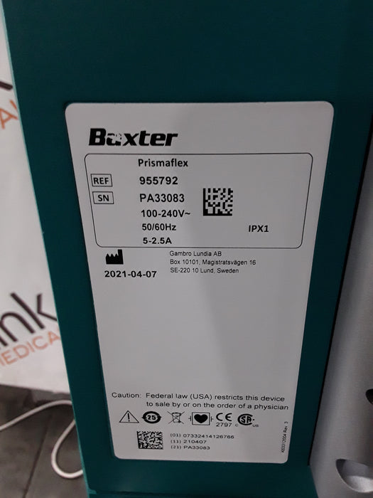 Gambro Prismaflex Dialysis Machine