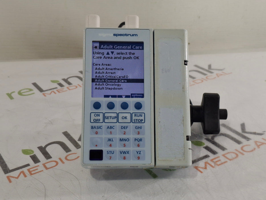 Baxter Baxter Sigma Spectrum 8.01.00 with A/B/G/N Battery Infusion Pump Infusion Pump reLink Medical