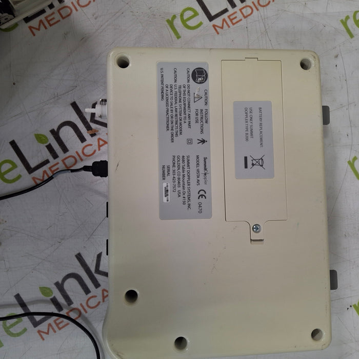 Summit Doppler Vista AVS Advanced Vascular System