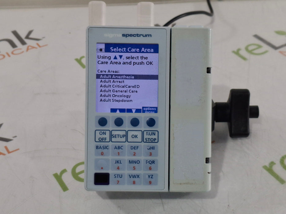 Baxter Sigma Spectrum 8.01.00 with A/B/G/N Battery Infusion Pump