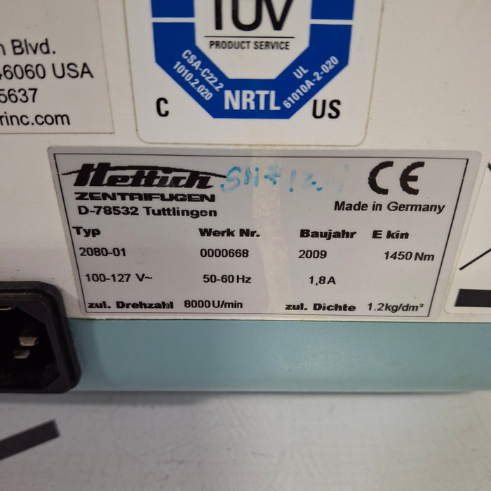 Hettich Instruments 2080-01 Centrifuge