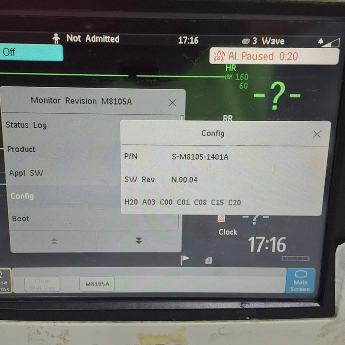 Philips Intellivue MP5 - ECG, Fast SpO2, NIBP Patient Monitor