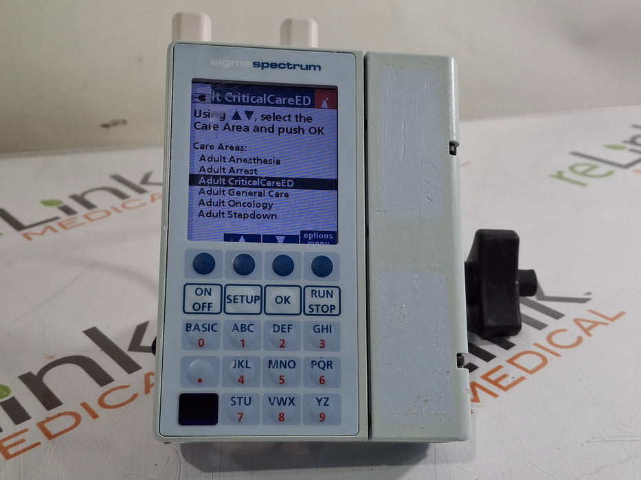 Baxter Sigma Spectrum 8.00.03 w/ A/B/G/N Battery Infusion Pump