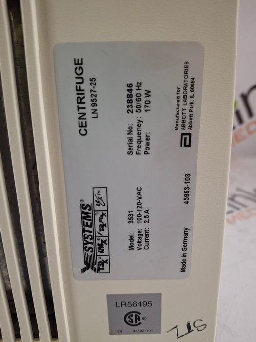 Abbott Abbott X Systems 3531 Centrifuge Centrifuges reLink Medical