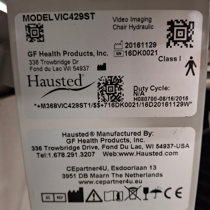 Hausted Hausted VIC429ST Video Imaging Chair Exam Chairs / Tables reLink Medical