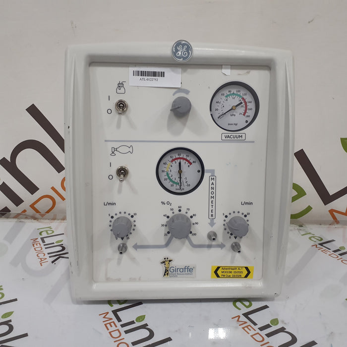GE Healthcare Giraffe 1510 Bag & Mask Infant Resuscitation System