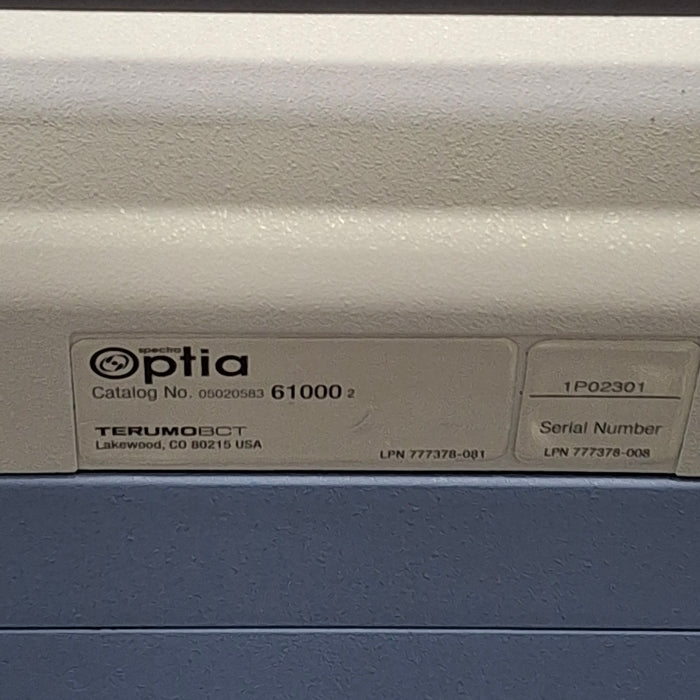 Terumo BCT Spectra Optia Apheresis System