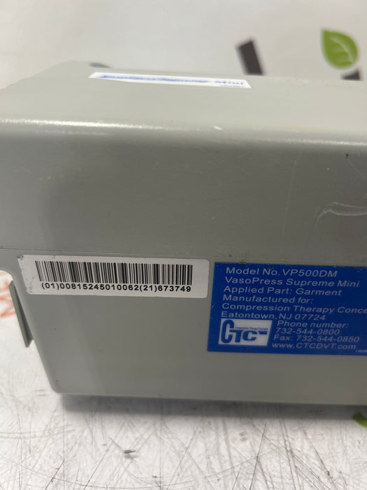 CTC CTC VasoPress Supreme Mini VP500DM Pump Surgical Equipment reLink Medical