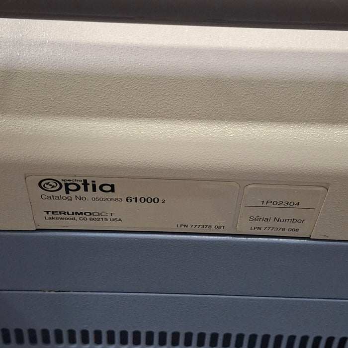 Terumo BCT Spectra Optia Apheresis System