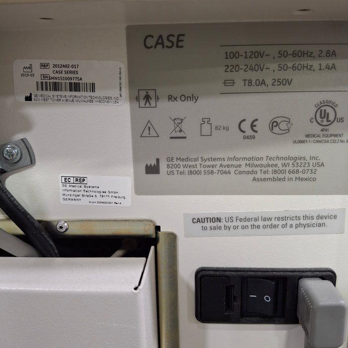 GE Healthcare Case Console w/ T2100 Stress Test System