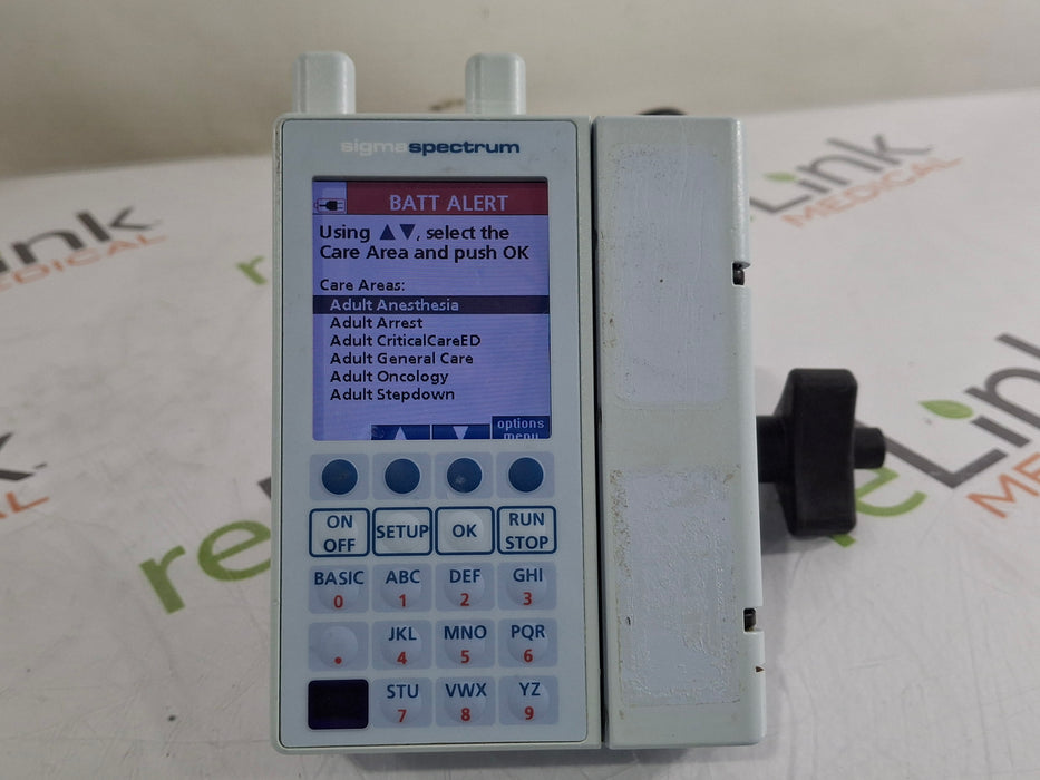 Baxter Sigma Spectrum 8.00.04 w/ A/B/G/N Battery Infusion Pump