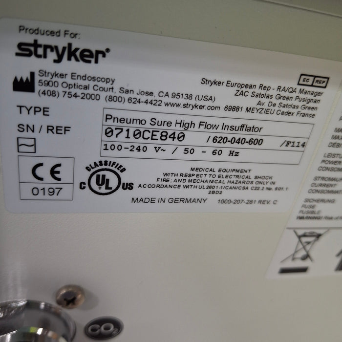 Stryker Stryker 45L Pneumo Sure XL Insufflator Rigid Endoscopy reLink Medical