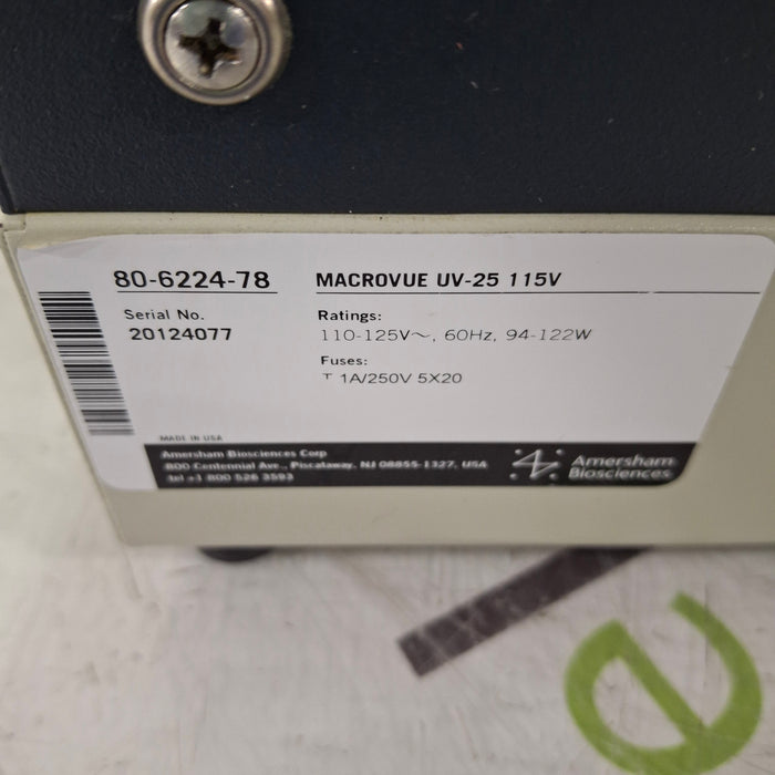 Amersham Amersham MacroVue UV-25 UV Transilluminator Research Lab reLink Medical