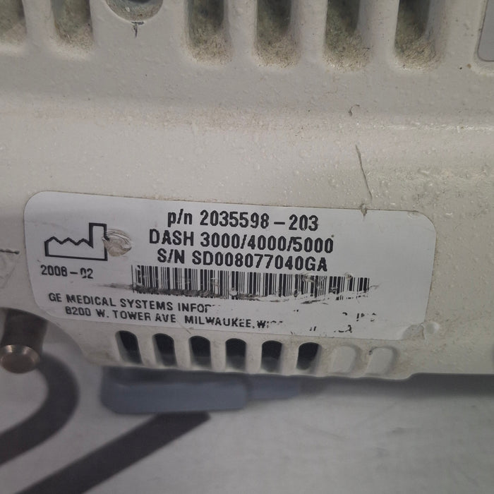 GE Healthcare Dash 4000 - GE/Nellcor SpO2 Patient Monitor