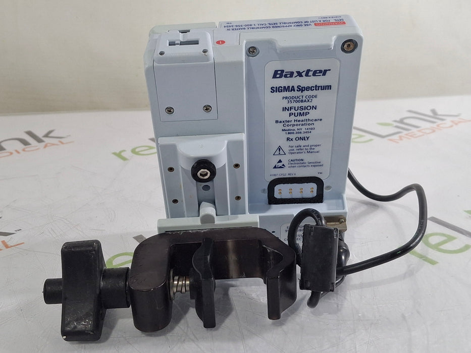 Baxter Baxter Sigma Spectrum 8.01.00 w/o Battery Infusion Pump Infusion Pump reLink Medical