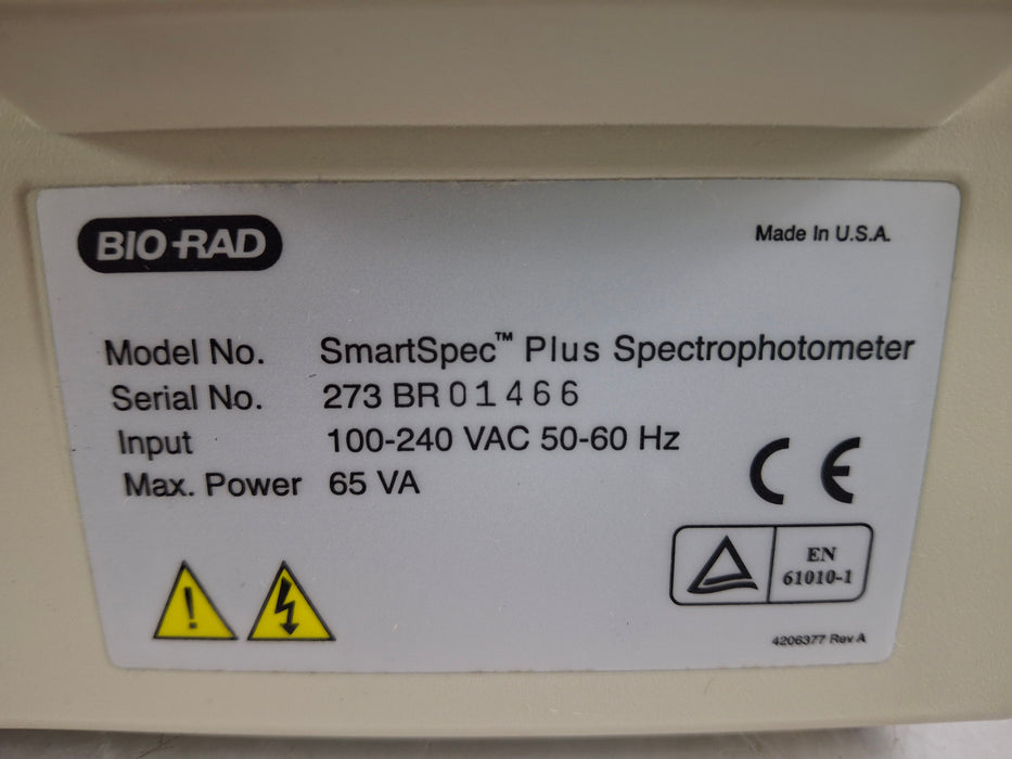 Bio-Rad SmartSpec Plus Spectrophotometer