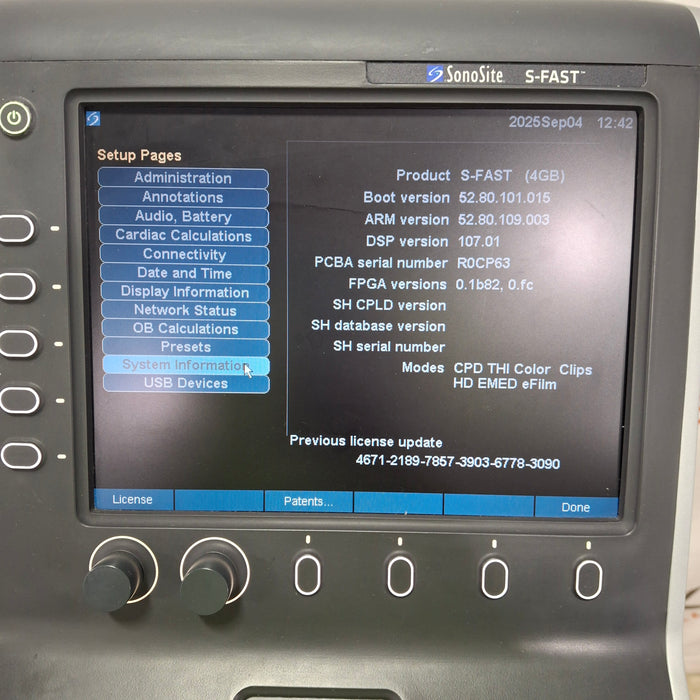 Sonosite S-Fast Ultrasound