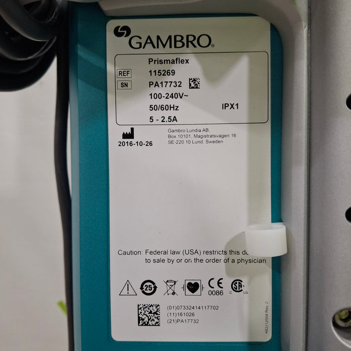 Gambro Prismaflex Dialysis Machine