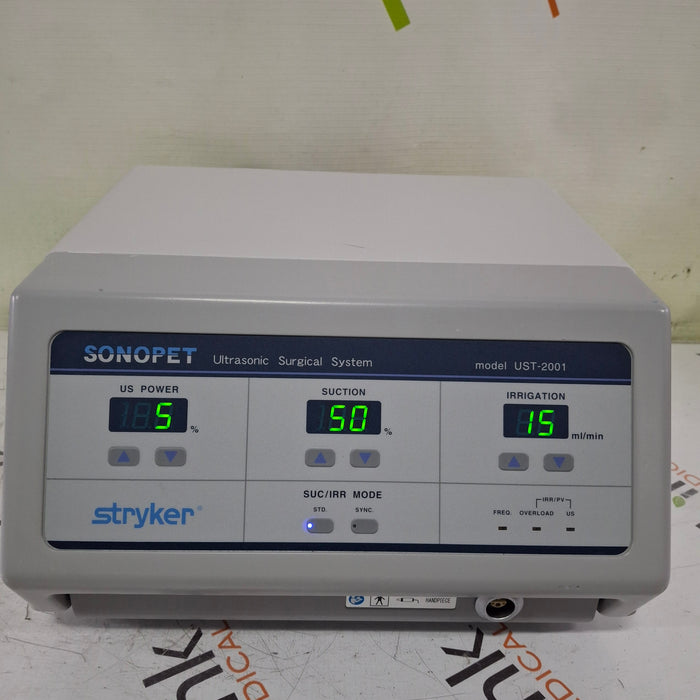 Stryker Stryker SonoPet Omni UST-2001 Ultrasonic Surgical System Electrosurgical Units reLink Medical