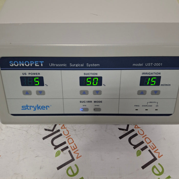 Stryker Stryker SonoPet Omni UST-2001 Ultrasonic Surgical System Electrosurgical Units reLink Medical