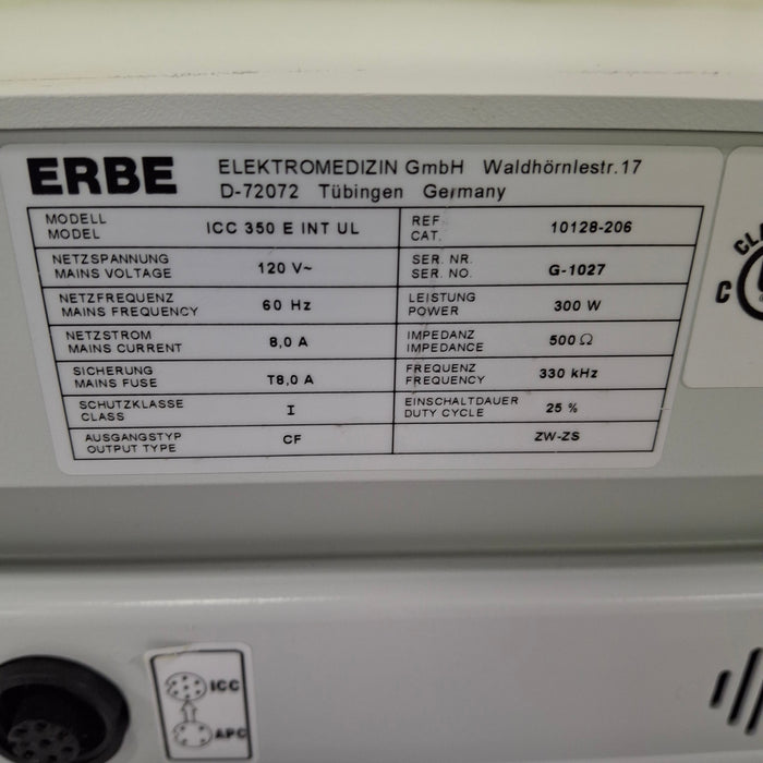 Erbe ICC 350 Electrosurgical Unit