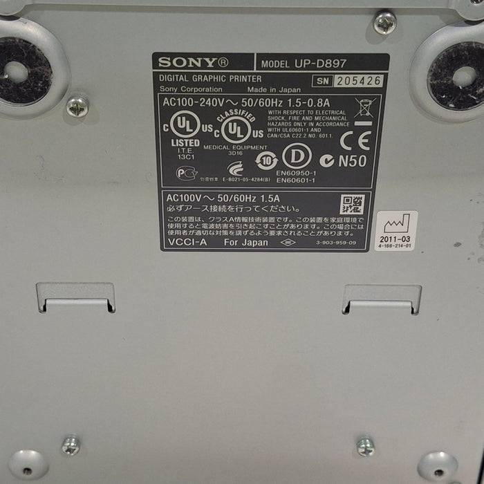 Sony Sony UP-D897 Digital Graphic Printer CR and Imagers reLink Medical