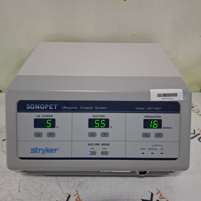 Stryker SonoPet Omni UST-2001 Ultrasonic Surgical System