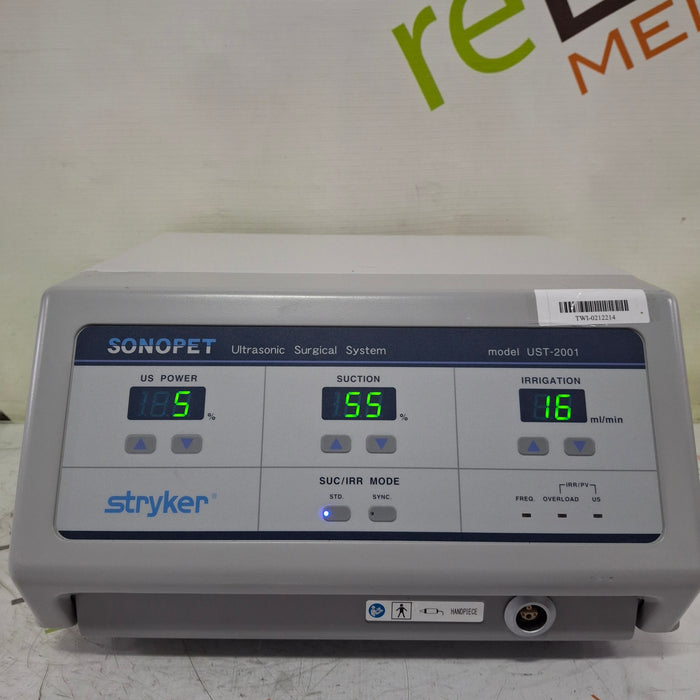 Stryker SonoPet Omni UST-2001 Ultrasonic Surgical System