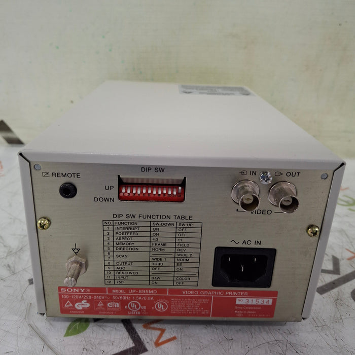 Sony Sony UP-895MD Imager / Printer Ultrasound reLink Medical