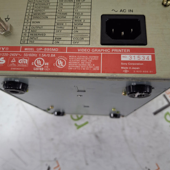 Sony Sony UP-895MD Imager / Printer Ultrasound reLink Medical